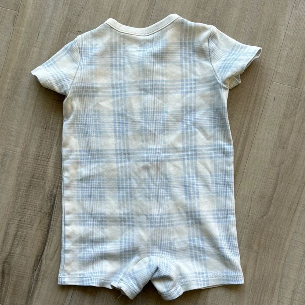 Ralph Lauren polo plaid short sleeve onesie Plaid Baby Romper toddler infant 6m